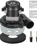 Powerful 5.7 Inch Two Stage 120V Vacuum Motor Replacement for Central Vacuum Systems Boat Lifts and Industrial Cleaning