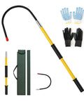 Beefy One Piece Insulated Rescue Hook Rated at 35 KV Solid Electrician Pole for EV and Hybrid Car Repair Road Ready Safety Gear.