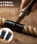 Cutting One And A Half Inch Thick Natural Jute Rope 50 Feet Long Built Tough Heavy Duty Twisted Manila Style Nautical Rope