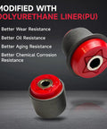 PU bushings from Front Upper Control Arms Kit With PU Bushings And Ball Joints For Ford F150 2009 2014 showing durability features.