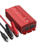 500W Pure Sine Wave Car Inverter Converts 12V DC To 110V AC With Two Outlets And 4.2A Dual USB Ports, ETL Listed