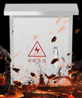 Stainless Steel Weatherproof Wall Mounted Electrical Enclosure Box With Durable Cover And Mounting Plate Industrial Grade Metal