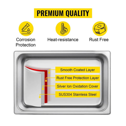 Countertop Ultrasonic Dishwasher With 10L Basin Knocks Out Grimy Buildup And Tough Residue Using 40 khz Waves As A No Sweat Sink Swap For Big Time Spotless Dishes Without Any Fuss Today, showing SUS304 stainless steel features.