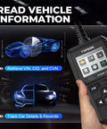 AL400 OBD2 Scanner For Cars And Light Trucks, Full OBDII Code Reader Display Next to Vehicle Information Screen