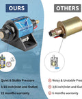 Comparison of 12V Electric Fuel Pump For Gasoline Engines, 5-9 PSI, 35 GPH, 5/16 Inch Inlet And Outlet with another pump.