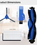 Must Have Replacement Cleaning Kit For RoboVac 11S Slim, 11S Plus, 30C, 25C, 35C Robotic Vacuum Cleaners product dimensions