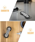 Pro Grade Double Pulley Roller For Home Gym And Cable Machine Silent Swivel Wheel Bearing Pulley Great For Weight Training And Clothesline Attachments Durable Eight Shaped Load Sharing For Smooth Quiet Operation, double-wheel metal pulley