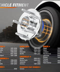 Single Front Wheel Hub and Bearing Assembly w/ ABS, Speed Sensor Included, Fits Chevy Impala 2000-2011 product details