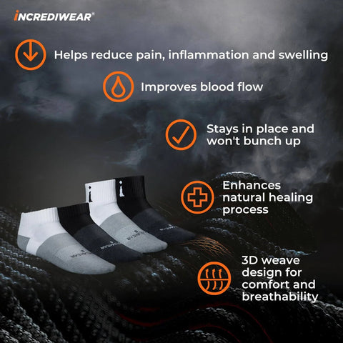 Active Socks For Foot Circulation And Joint Pain Relief For Women And Men Ankle Length Moisture Wicking Breathable Fabric Non Slip