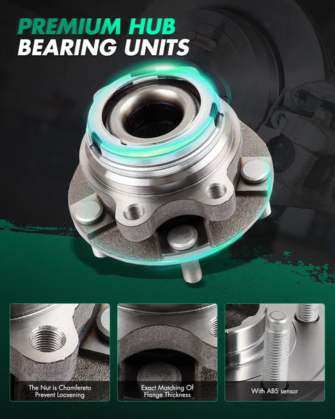 Wheel Hub Bearing Assembly With ABS for Nissan Altima Maxima Murano Pathfinder Quest JX35 and Infiniti QX60 2007 to 2019