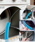 Pro Grade Four Piece Dryer Vent Cleaning Kit With Flexible Vacuum Hose Lint Brush Crevice Tool And Universal Adapters in action