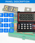 Control panel of All In One Digital Multimeter With NCV Auto Range And Live Line Detection for voltage and current tests.