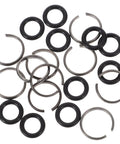 Heavy Duty Impact Wrench Retaining Ring Clips With O Rings For One Half Inch Drive Sockets, Rugged Snap Ring Kit components