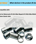 13Pcs M12 Industrial Steel Spacer Sleeve Bushing Kit With Lock Nut Includes 5mm 8mm 10mm 12mm 15mm 18mm 20mm 22mm 25mm 28mm 30mm 32mm 35mm For Motorcycle Dirt Bike ATV Mini Bike MX650 And Other Machines, 12mm axle fit