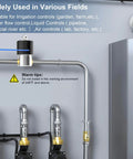 Quarter Inch NPT 304 Stainless Steel Electric Solenoid Valve Normally Closed For Water Air Diesel 110V AC shown in pipeline setup