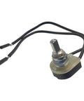 Double Insulated Push Button Switch SPST On Off 6 A 125V AC With 6 Inch Wire Leads Nickel Finish Weather Resistant For Marine Equipment