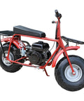 Red mini bike compatible with VM22 26mm Carburetor Kit Replacement For Predator 212cc Engines and go-kart models, side view