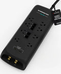 Power Surge Protector With 4050 Joules Rating 8 Outlets USB A And USB C 2 Coax Ports 5 Ethernet Ports Fireproof