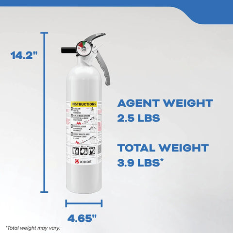 Badass Marine Fire Extinguisher Rustproof Aluminum Stainless Steel Build Rating 1a 10b C Quick Hit Fuel Electrical Trash Flames Rock Solid Guard For Your Boat Rig All Year Round