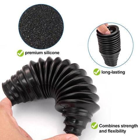 Universal Inner Tie Rod Boot Kit With Dustproof Silicone Rack And Pinion Boot showing premium silicone material.
