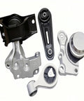Complete Set of 4 Heavy Duty Engine Motor Mounts for 2008 2015 Nissan Rogue 2 5 Liter 2WD view showing all assembly components.
