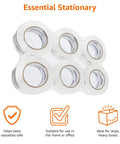 Crystal Clear Packing Tape Set, Heavy Duty BOPP With Water Based Adhesive, 1.88 Inch By 109 Yards, Six Pack, in package