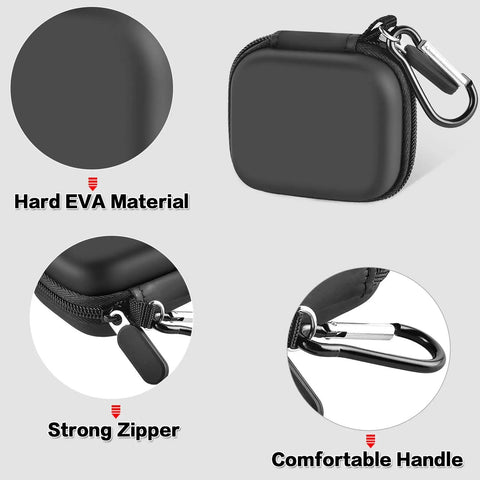 Mini Carry Case For Bluetooth Pro OBDII OBD2 Scan Tool Monitor, durable EVA material, strong zipper, and comfortable handle