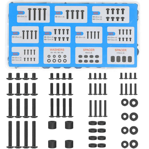 No Sweat Vesa Tv Mounting Hardware Kit Complete M4 M5 M6 M8 Screws With Washers And Spacers for big screen installation.