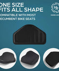 Universal Recumbent Bike Seat Cushion 1.25 Inch Thick Anti Slip Pad For Recumbent Exercise Bikes Fits Schwinn And Most Models