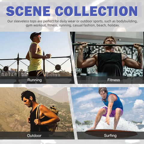 Mens Premium Cotton Muscle Tee Featuring Vintage Race Car And Moto Mechanic Graphics Lightweight Breathable Sleeveless Summer Gym Tank Top Straight Up Dope Fit in outdoor sports scenes like running and surfing.