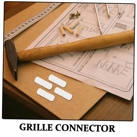 Professional Grade Furniture Hidden Connectors For Shelf Assembly Fasteners and Cabinet Panel Joint Hardware Adjustable Concealed Locking Pins on a work table.