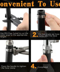Step-by-step guide using 560 Piece Single Ear Hose Clamps Kit Pro Grade Stepless 22 Size From 5.3 mm To 36.1 mm 304 Stainless Steel Clamps With Pliers And PEX Pipe Cutter Tool In A Portable Toolbox For Automotive And Fuel Line Repair