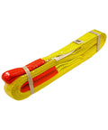 2 Inch By 3 Foot Yellow Flat Eye To Eye Lifting Sling Heavy Duty 6400 Lbs WLL Polyester Double Layer Rigging Sling