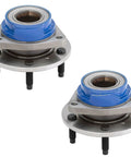 Pair Set Front Wheel Bearing Hub Assembly For Chevrolet Chevy Century Impala Regal Non Abs Vehicles, blue and silver heavy duty assemblies.