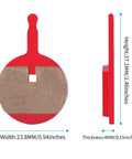 Dimensions of a disc brake pad from Four Pairs Disc Brake Pads Kit For Mountain Bikes With Tools Compatible With Mechanical BB5 MTB Systems Fits Merida Duke And Ebike Includes Gap Regulator Piston Press Tool And Hex Wrench For Easy Installation