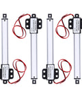 Low Key Whisper Quiet 12V 100Mm Stroke Electric Push Rod Actuator set with metal gearbox and wires for adjustable furniture