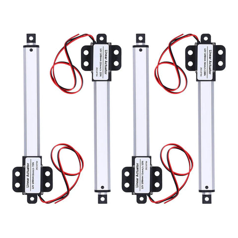 Low Key Whisper Quiet 12V 100Mm Stroke Electric Push Rod Actuator set with metal gearbox and wires for adjustable furniture
