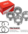 Heavy Duty Front And Rear Wheel Bearings For Polaris Sportsman Ranger Ace 400 500 570 600 700 800 40X74X40Mm with seals and snap rings.
