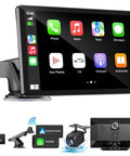 Wireless Apple CarPlay Car Stereo 9 Inch Dash Screen with Android Auto, 4K Dash Cam Support, GPS Navigation, Bluetooth