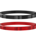 Top Shelf 14 Gauge Silicone Electrical Wire Cable Bundle Packed With Mean Tinned Copper Core That Bends Like Butter Takes On Brutal Heat Sweet For Custom Rides And Garage Builds, featuring red and black 14AWG cables.
