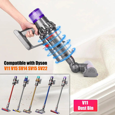 Dust Bin Vacuum Replacement Kit With Filter For V11 V15 SV14 SV15 SV22 Cordless Vacuum Cleaners on stairs with attachments