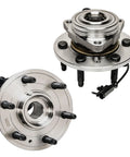4WD Front Wheel Bearing Hubs Assembly Set For Chevy Silverado 1500, Suburban, Tahoe, Avalanche, GMC Sierra 1500, Yukon XL, Cadillac Escalade ESV EXT Wheel Bearing Hubs Replacement Pair Of Hubs