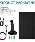 Trail Camera Solar Power Kit With Built In 5000mAh Battery IP66 Waterproof Portable Charger accessories packaging