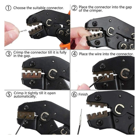 Heavy Duty Insulated Pliers Crimper Tool Kit With 80pcs Connector Housing And Ferrule Terminal Wire Strippers For Tight Spot Jobs In Electrical Wiring Repair And Maintenance Tasks, crimping connector