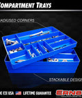 10 Compartment Drawer Organizer Tough As Nails Heavy Duty Stackable Tray For Garage Tool Organization Low Profile Toolbox