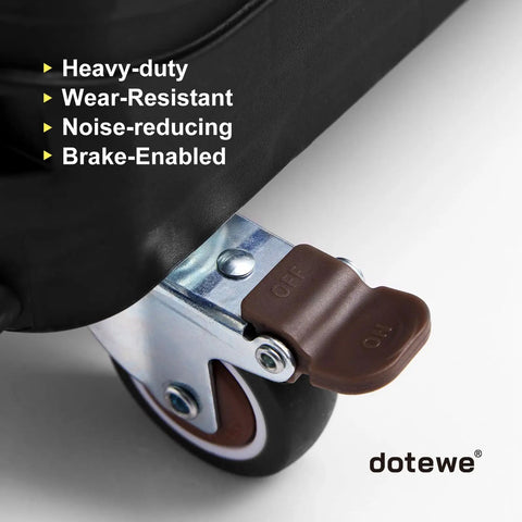 Close-up of wheel with brake on Foldable Utility Cart On Wheels With Lid Heavy Duty Handcart For Grocery Garden Office And Storage Collapsible Trolley Portable 100 Lb Capacity Easy Fold Smooth Rolling Haul