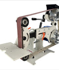 Heavy Duty Badass 2X72 Belt Grinder Sander Workbench With 1500W Pure Copper Motor and quick adjust speed, showing the sanding belt and frame.