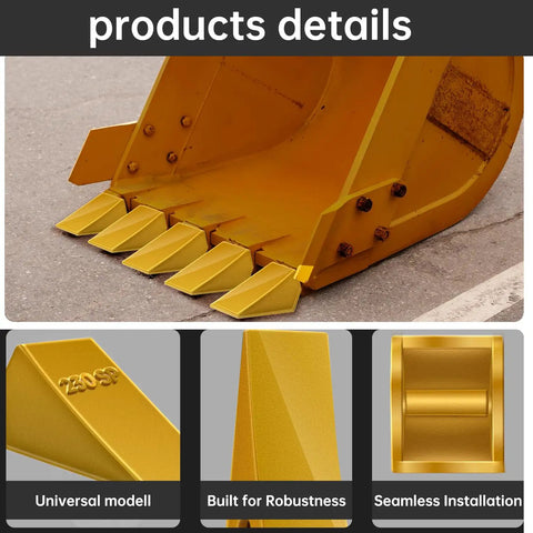 Heavy Duty Excavator Bucket Teeth With TF23P Flex Pins For 23 And 230 Series Skid Steer Loaders And Excavators Alloy Steel