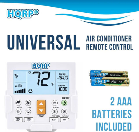 Rock Solid Universal Air Conditioner Remote Control With Slick Auto Code Search Integrated Digital Timer And Precise Temperature Display Compatible With Soleus Air Units Includes Ready Batteries For Cool Comfort