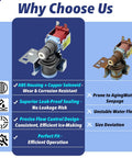 Refrigerator Ice Maker Water Inlet Valve Replacement For Whirlpool Maytag Kenmore Compatible With W10420082, features list.